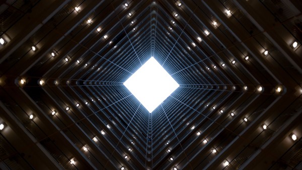 Shaft Walls Symmetry wallpaper