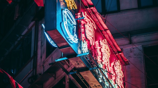 Signboard Neon Glow wallpaper