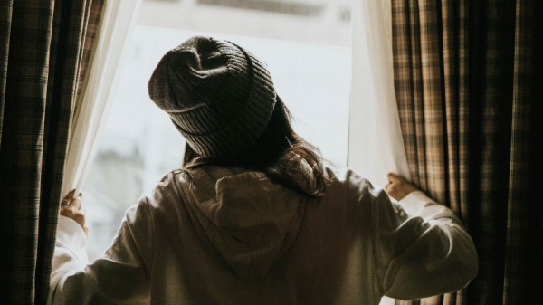 Silhouette Curtains Window wallpaper