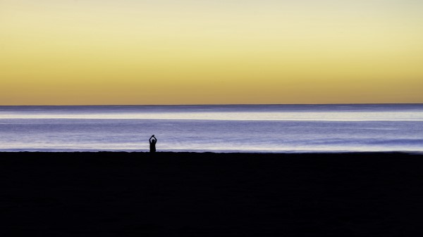 Silhouette Loneliness Alone Photo wallpaper