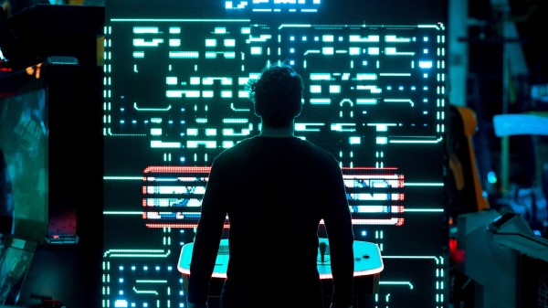 Silhouette Neon Display wallpaper