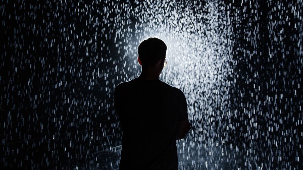 Silhouette Rain Light wallpaper