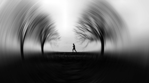 Silhouette Run Speed Wallpaper