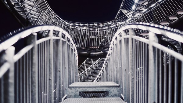 Staircase Winding Twisted Wallpaper