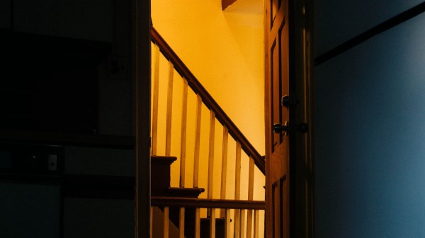 Stairs Shadow Door wallpaper