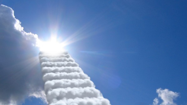 Steps Clouds Sky Su wallpaper