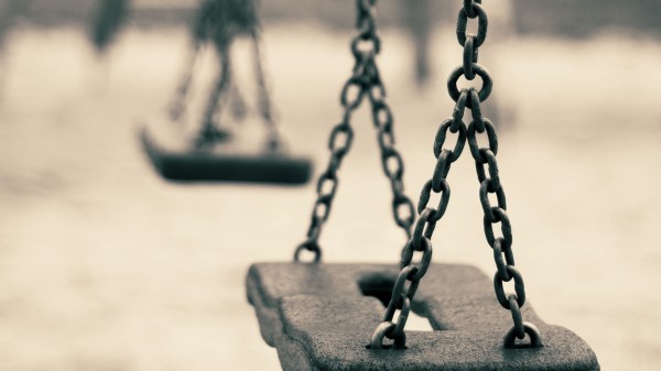 Swing Chain Close Up Blurre wallpaper