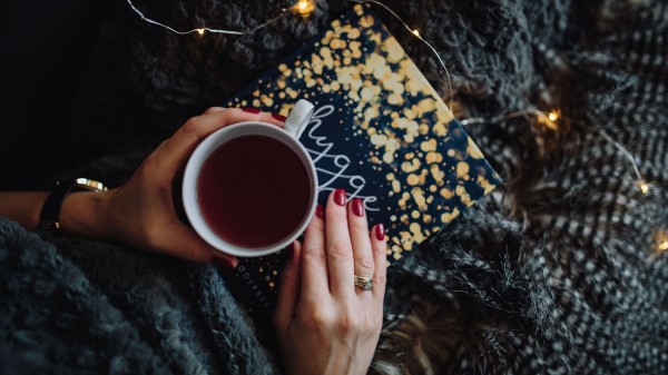 Tea Book Hands wallpaper