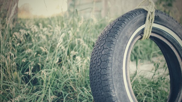 Tire Rope Grass Wallpaper