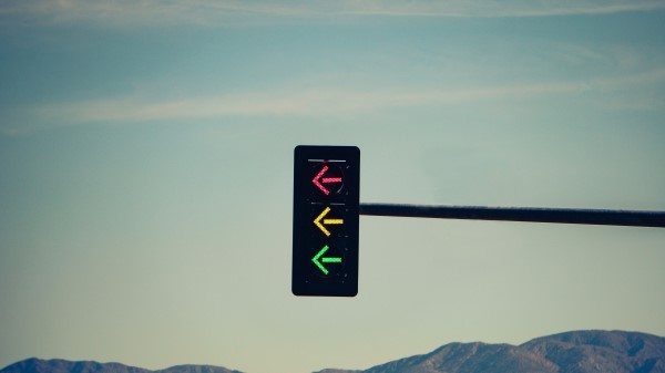 Traffic Light Arrows Mountains wallpaper