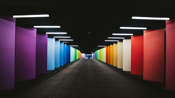 Tunnel Colorful Walls wallpaper