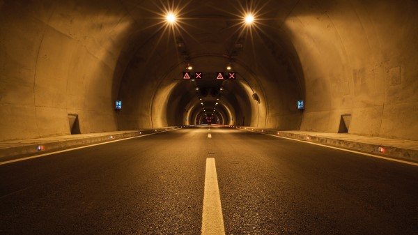 Tunnel Road Marking wallpaper