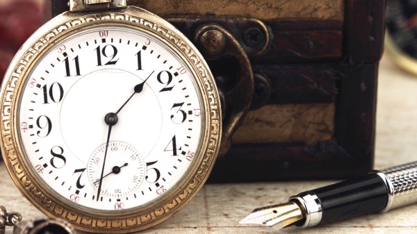 Vintage Clock Dial Box Pen Necklace Keychai wallpaper