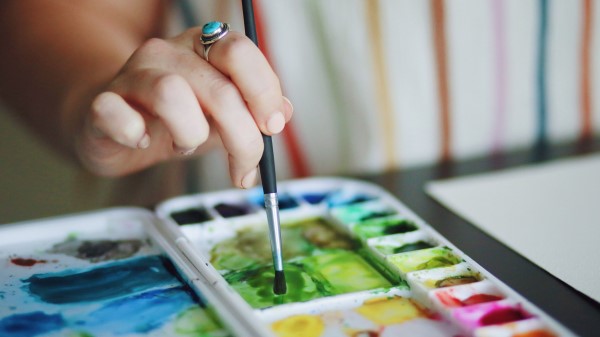 Watercolor Paints Palette wallpaper