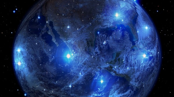 Planet Earth Stars wallpaper