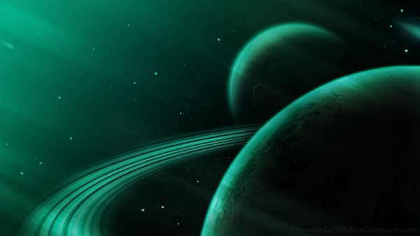 Planet Green Space wallpaper