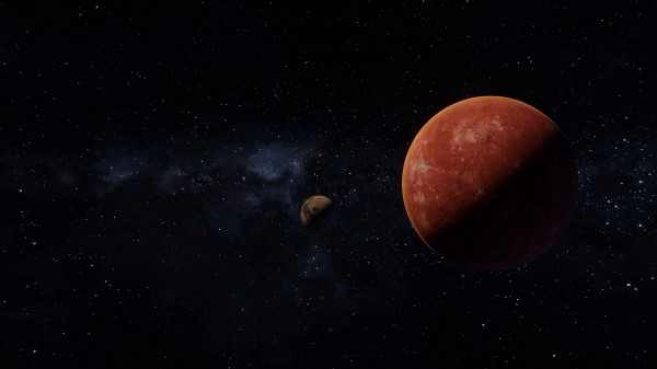 Planet Satellite Stars wallpaper