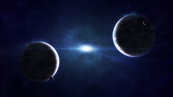 Planets Light Shadow wallpaper