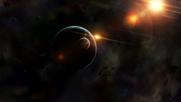 Planets Space Flash wallpaper