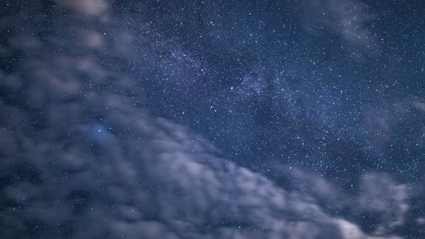 Space Starry Sky Clouds wallpaper