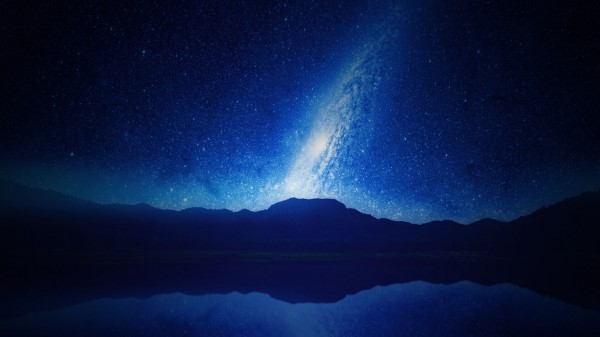 Starry Sky Milky Way Mountains Wallpaper