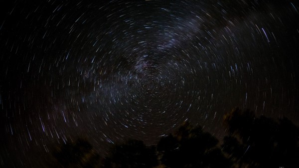 Starry Sky Space Blur wallpaper