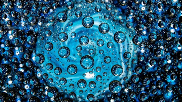 Bubbles Blue Patterns wallpaper