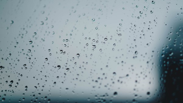 Drops Glass Surface Wallpaper
