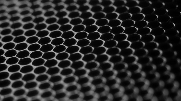 Honeycomb Surface Iron wallpaper