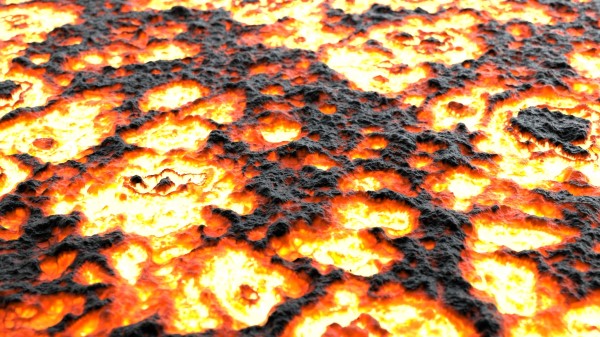 Lava Surface Fiery Wallpaper