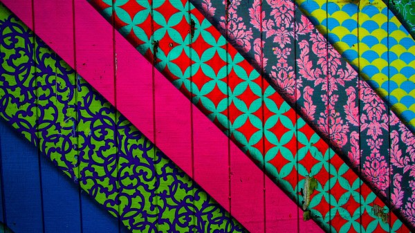 Lines Patterns Wall Wallpaper