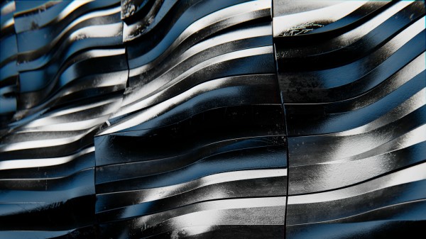 Metal Iron Waves Wallpaper