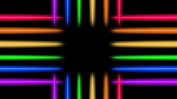 Neon Line Glow Wallpaper