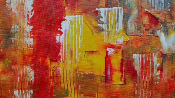 Paint Canvas Red Wallpaper