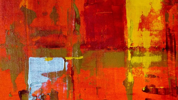 Paint Stain Canvas Wallpaper