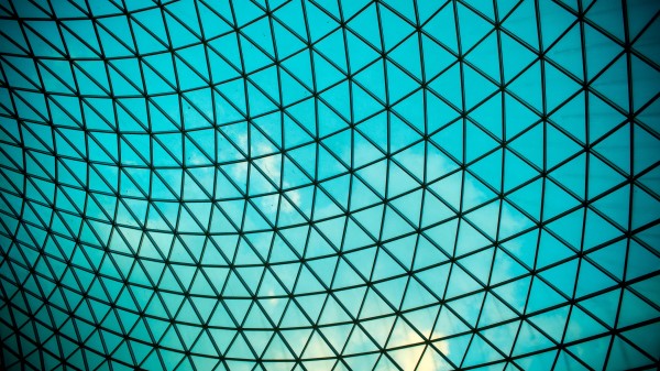 Pattern Glass Arch Wallpaper