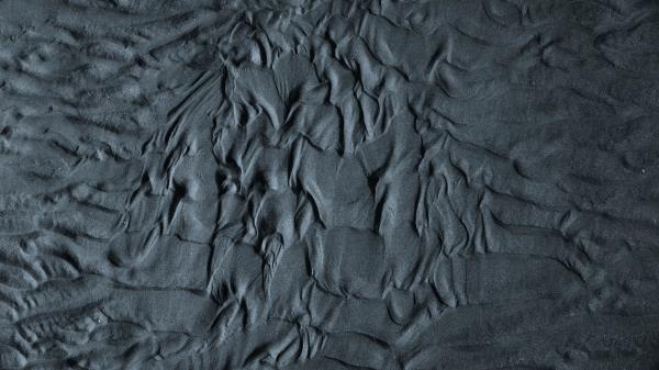 Sand Wavy Gray Wallpaper