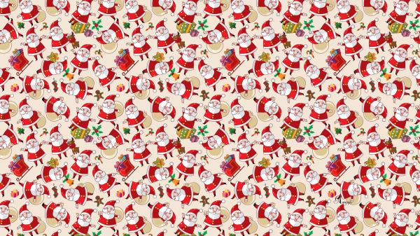 Santa Claus Texture Background Picture Wallpaper