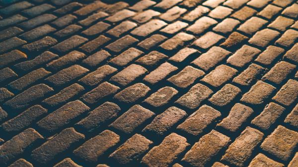 Stone Bricks Road Wallpaper