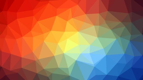 Triangle Geometric Multicolored Wallpaper
