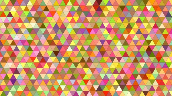 Triangles Multicolored Pixels Wallpaper