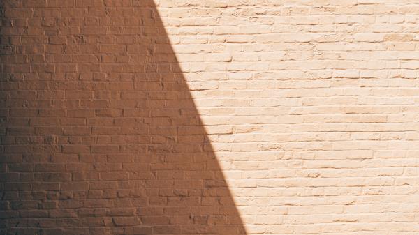 Wall Brick Wall Shadow Wallpaper