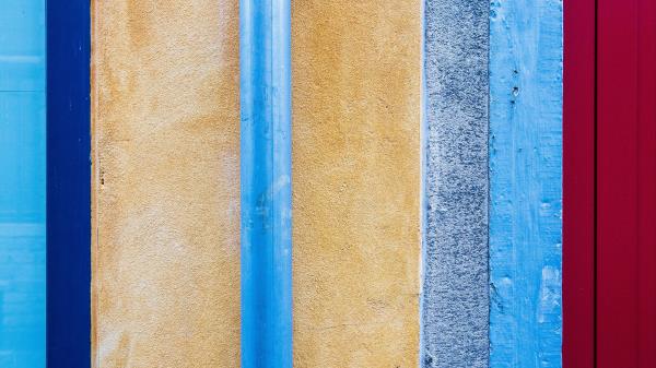 Wall Lines Multicolored Wallpaper