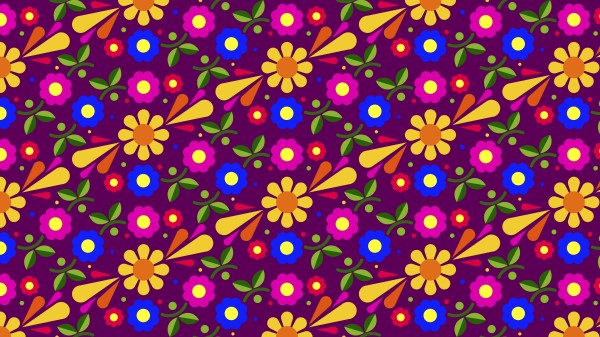 Flowers Patterns Multicolored wallpaper