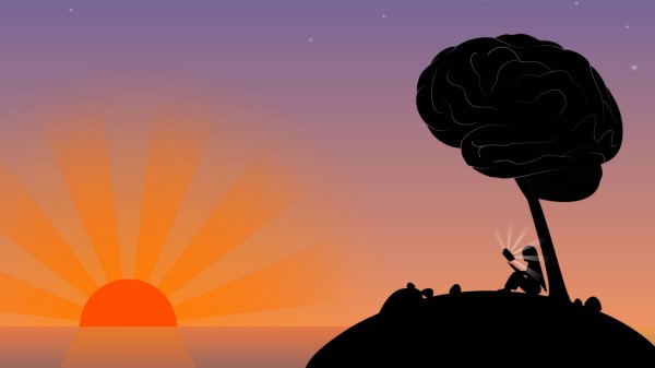 Girl Silhouette Reading wallpaper