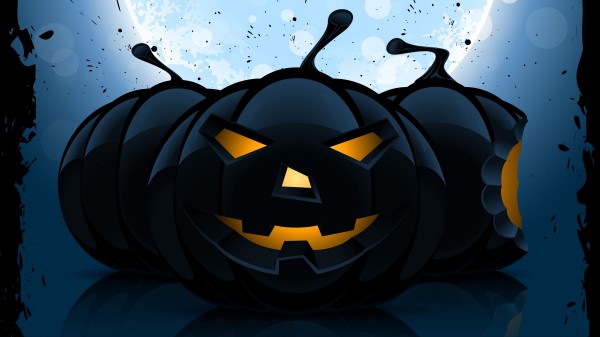 Halloween Pumpkin Pattern Dar Wallpaper
