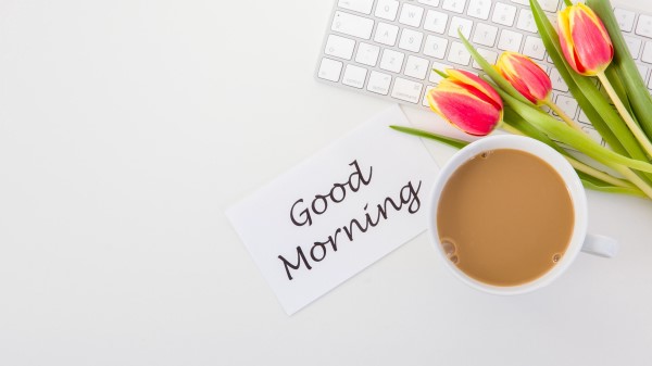 Good Morning Inscription wallpaper