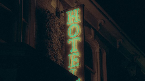 Hotel Inscription Neon wallpaper