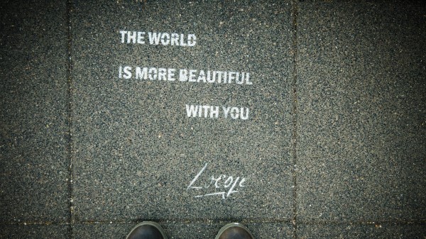 Inscription Asphalt Quote wallpaper