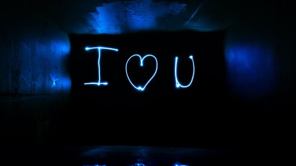 Inscription Neon Love Confession wallpaper